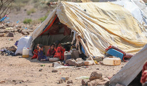 Family tent in Taiz © Ahmed Basha