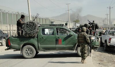 Security forces in Afghanistan before the Taliban seized power, © Ali Ahmad