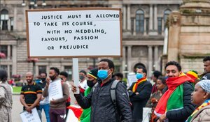 Demonstration for Justice in Ethiopia, © Skully/Alamy © Skully/Alamy
