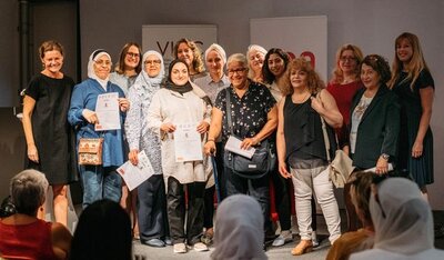 Certificate award ceremony Project Women* Empowerment in the context of flight © Vicky Posch